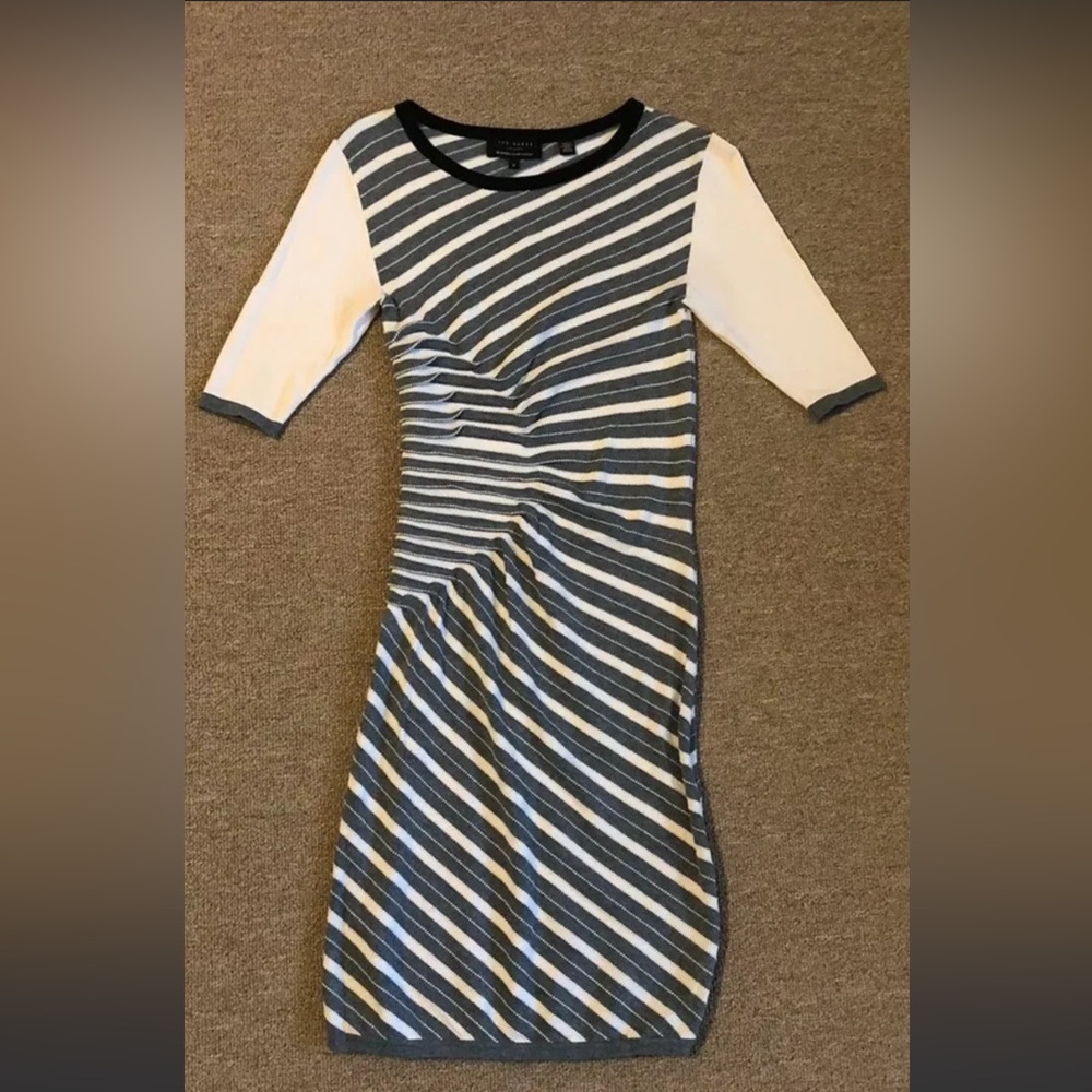 Ted Baker Striped Bodycon Dress